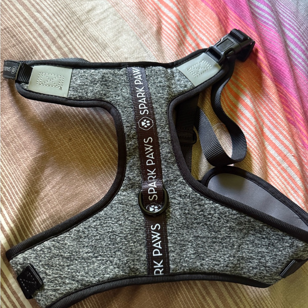 Spark Paws Gray Dog Harness